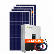 Bluesun 250kw solar power energy system 480vac on tin roof tile roof